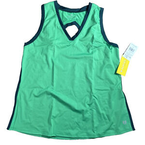 NWT- Eleven By Venus Williams “Walk the Line Tank” Island Green Size M RT74
